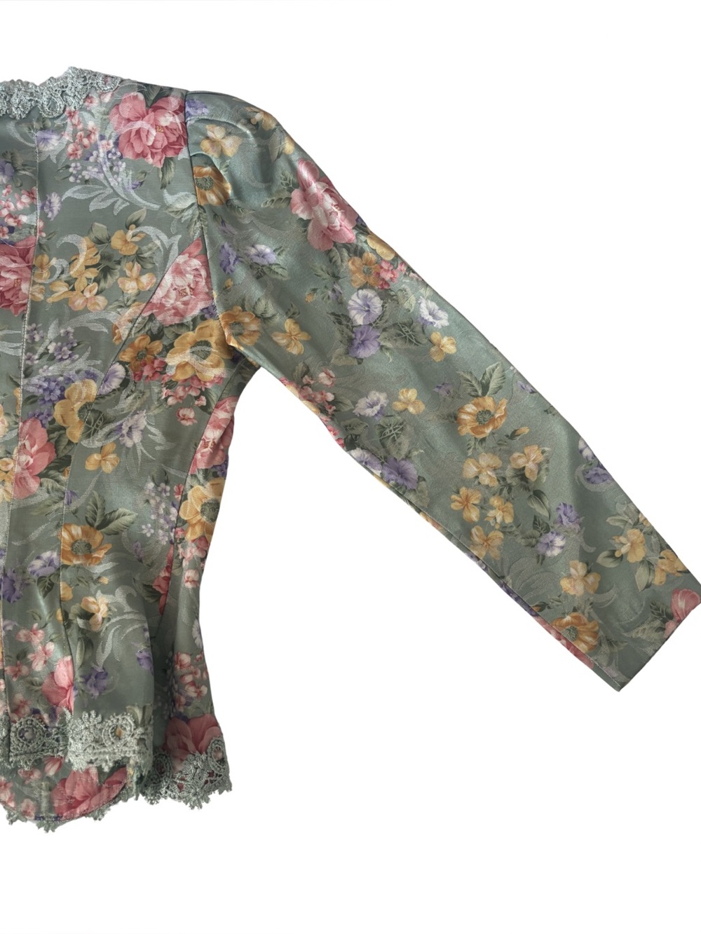 Victorian Coquette 80s / 90s Structured Button Down Top - Picture 9 of 10